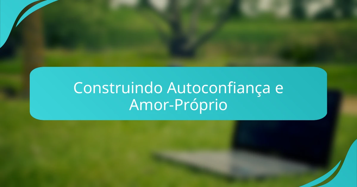 Construindo Autoconfiança e Amor-Próprio